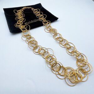 Joan Rivers Classics Collection Gold-Tone Interlinked Circle Statement Necklace